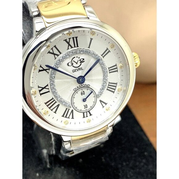 GV2 Gevril Women's Watch 12203B Rome Swiss Quartz Limited Edition Two To… - Picture 13 of 14